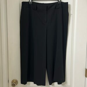 Evan Picone Black Wide-Leg Dress Pants